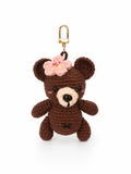 Flower bear keychain